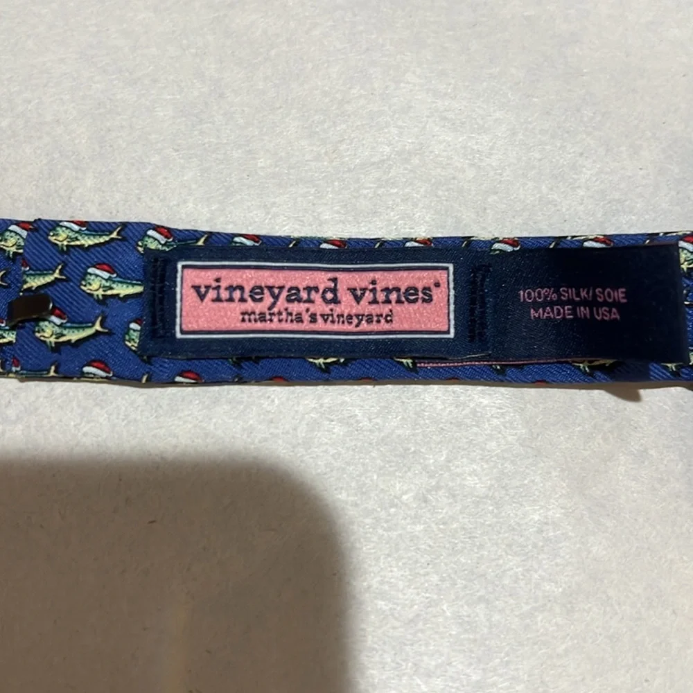 Vineyard Vines Boys Navy Blue Whale Print Bow Ties (Pair)